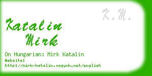 katalin mirk business card